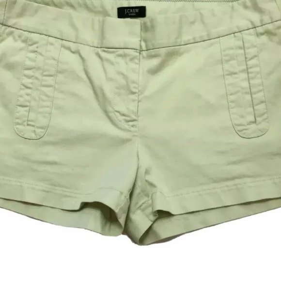 J.CREW Chino Broken-In Lime Black Label Shorts SZ 4 - Picture 6 of 7
